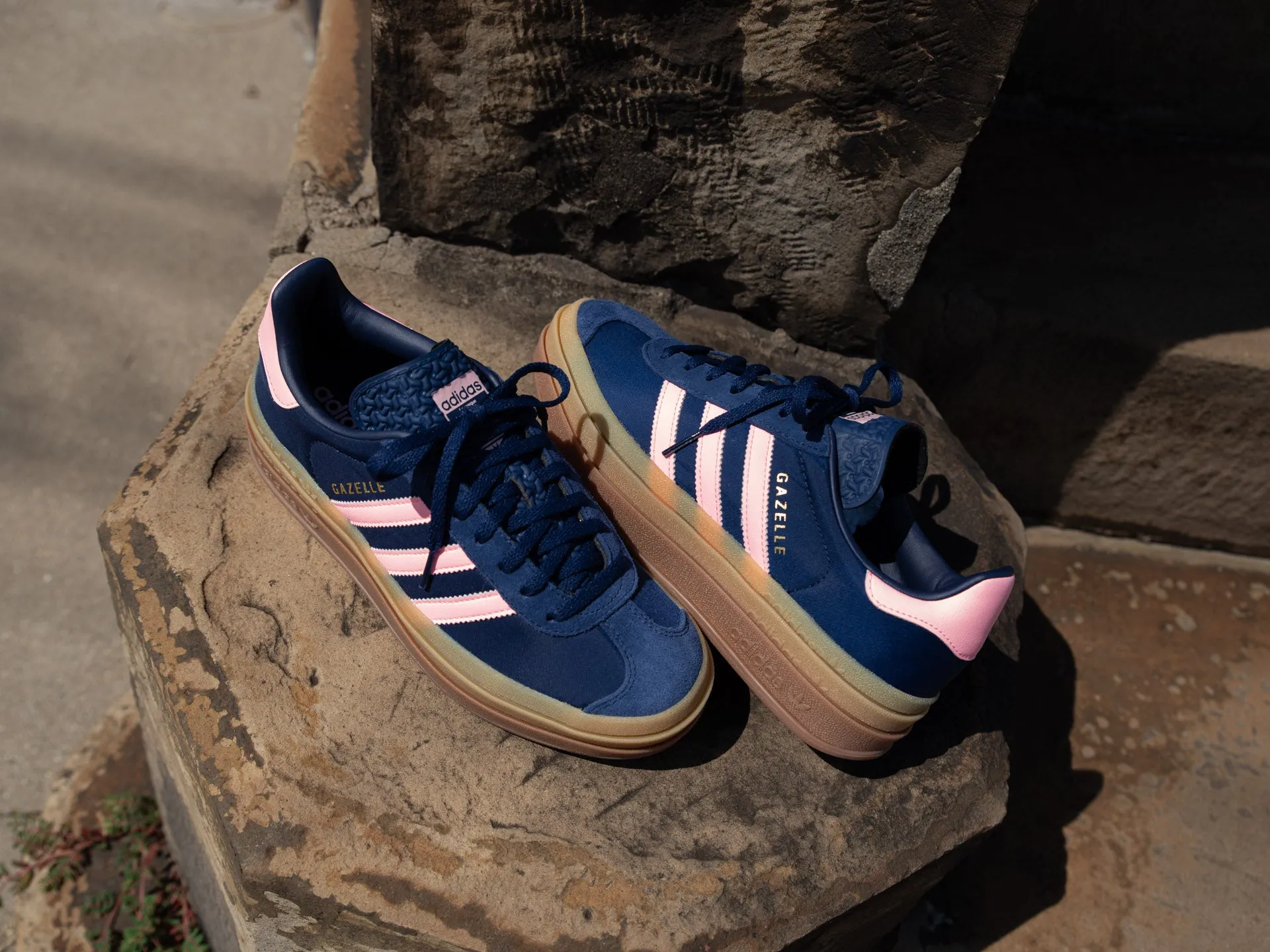 Adidas Women's Gazelle Bold 'Dark Blue/Pink Spark'
