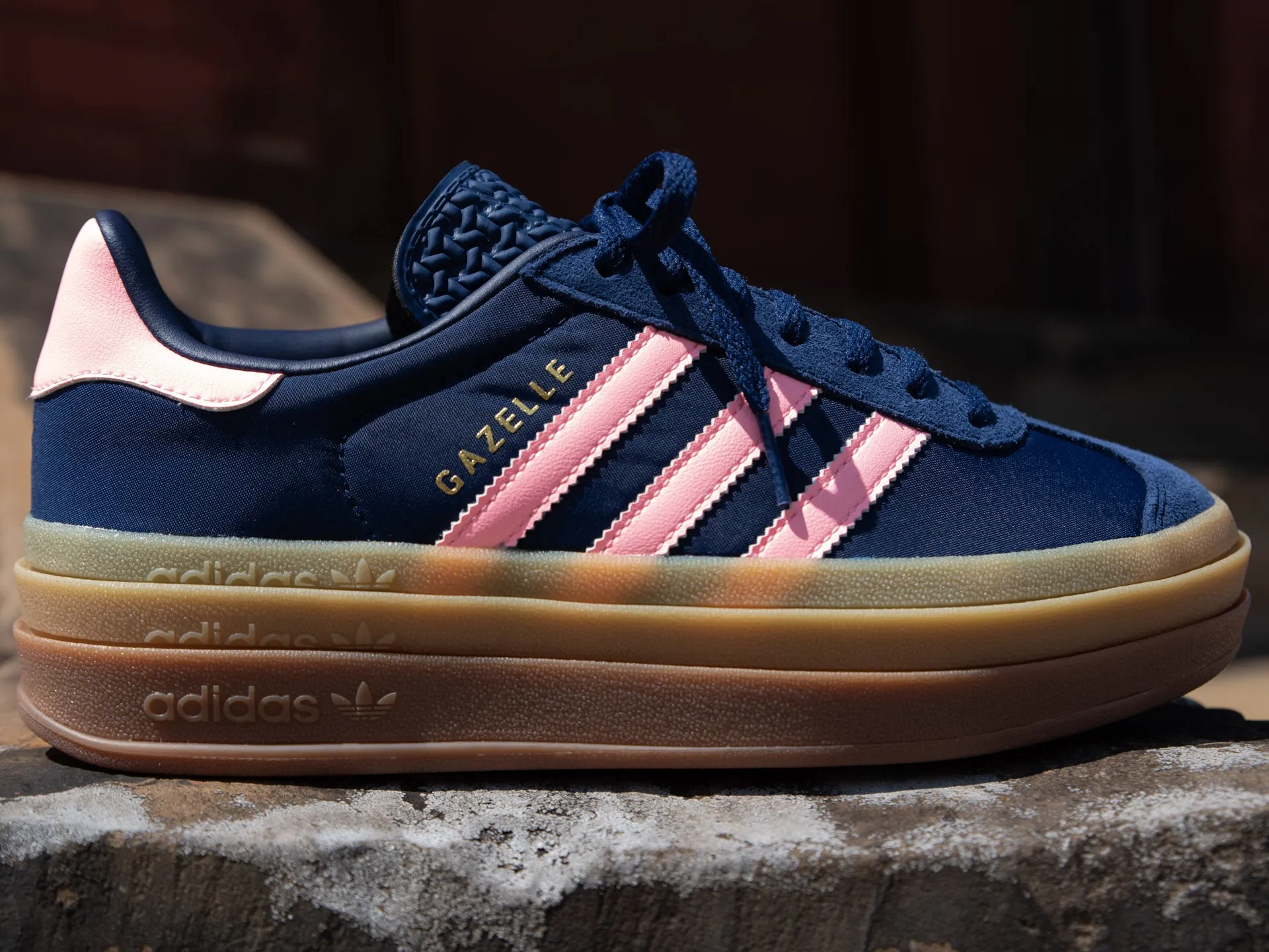 Adidas Women's Gazelle Bold 'Dark Blue/Pink Spark'
