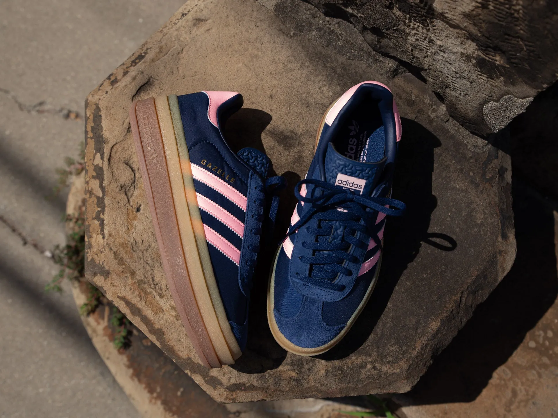 Adidas Women's Gazelle Bold 'Dark Blue/Pink Spark'
