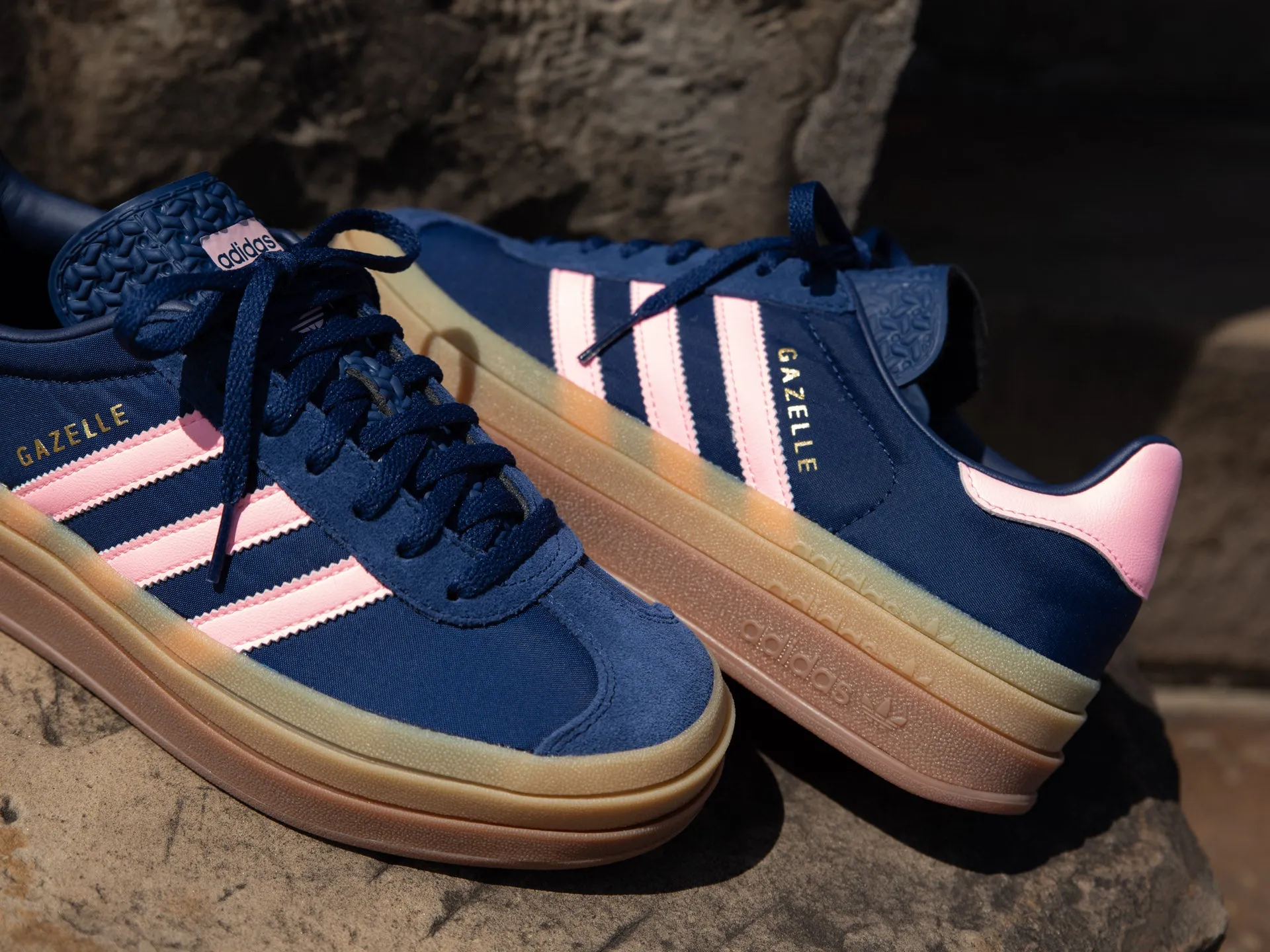Adidas Women's Gazelle Bold 'Dark Blue/Pink Spark'