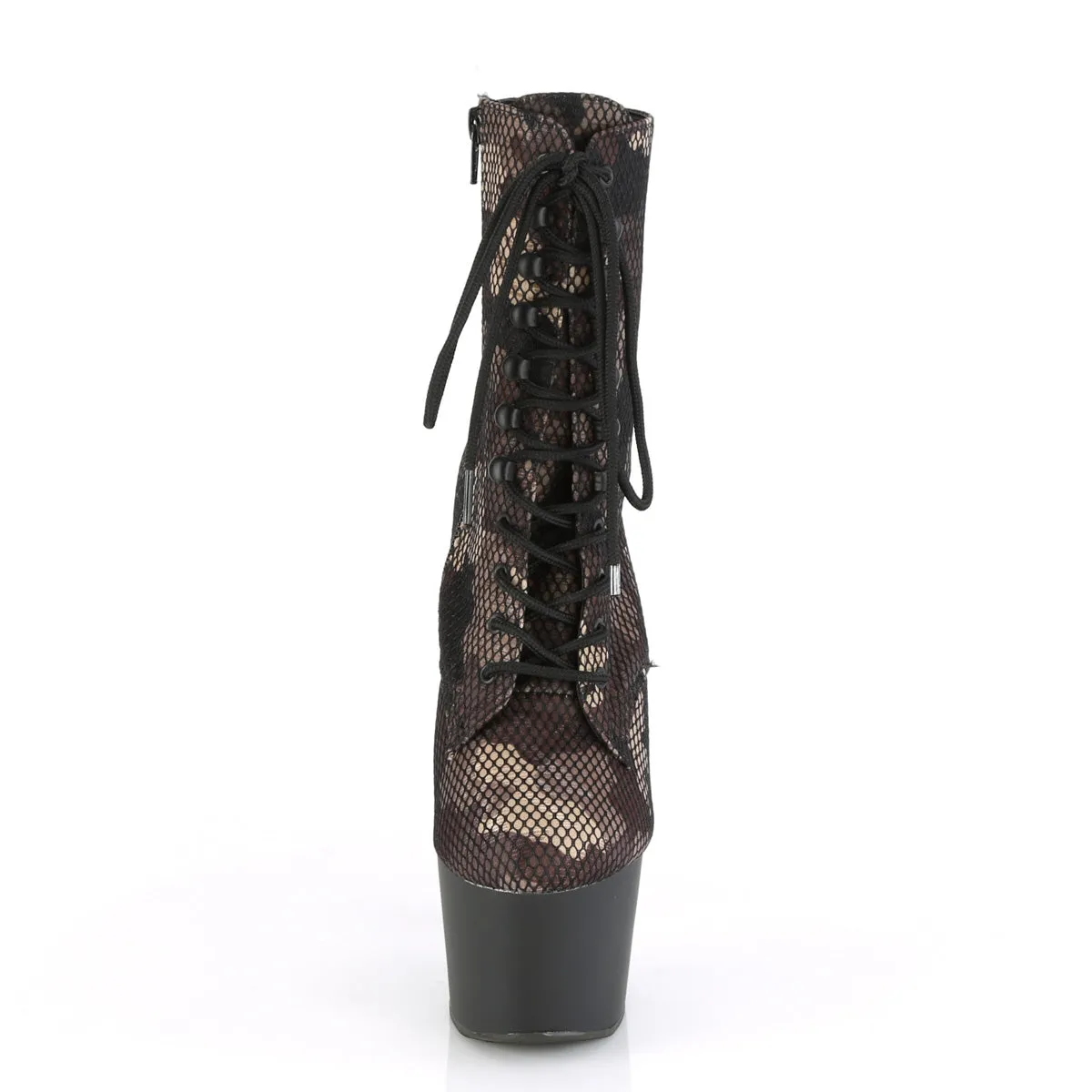 ADORE-1020CM Pleaser Green Camo-Mesh Sexy Platform Shoes (Pole Dancing Heels)