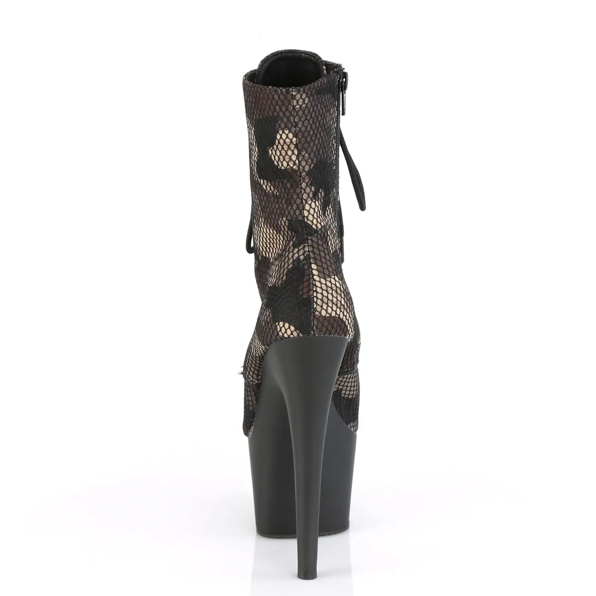 ADORE-1020CM Pleaser Green Camo-Mesh Sexy Platform Shoes (Pole Dancing Heels)