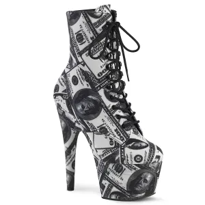 ADORE-1020DP Pleaser White & Black Sexy Platform Shoes (Pole Dancing Heels)