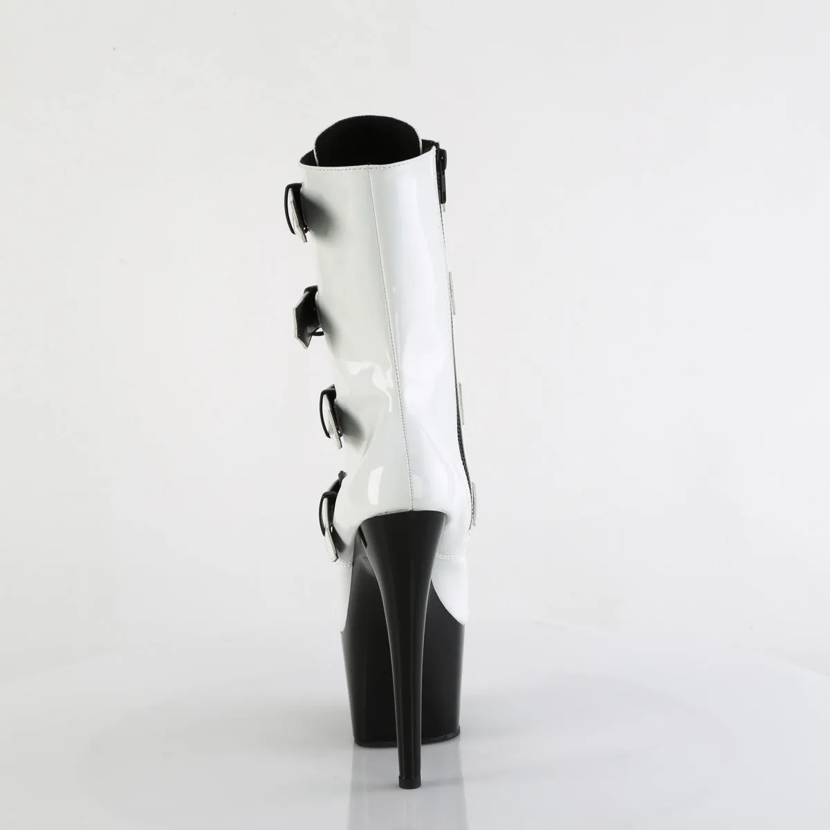 ADORE-1046TT Pleaser White Holo Patent Sexy Platform Shoes (Pole Dancing Heels)
