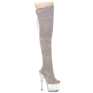 ADORE-3019C-RS Pleaser Silver Sexy Platform Shoes (Pole Dancing Heels)