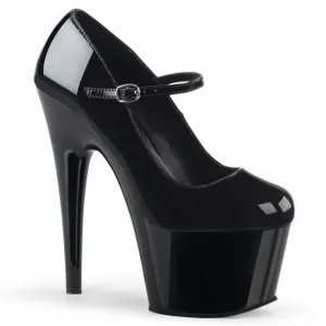 ADORE-787 Pleaser Black Patent Sexy Platform Shoes (Pole Dancing Heels)