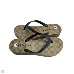 Sandals Designer By Coach In Beige, Size: 10 Cushioned Base Busy Professionals Energy Rise