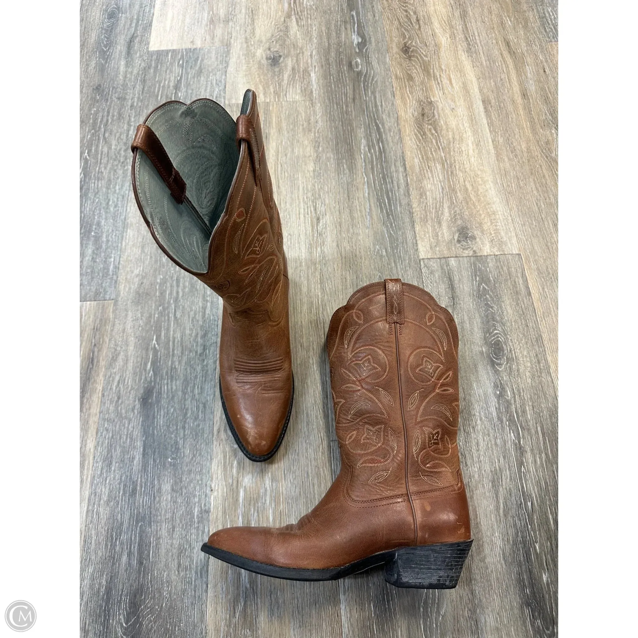 Thermoplastic Urethane Outsole Impact absorption Boots Western By Ariat In Brown, Size: 10