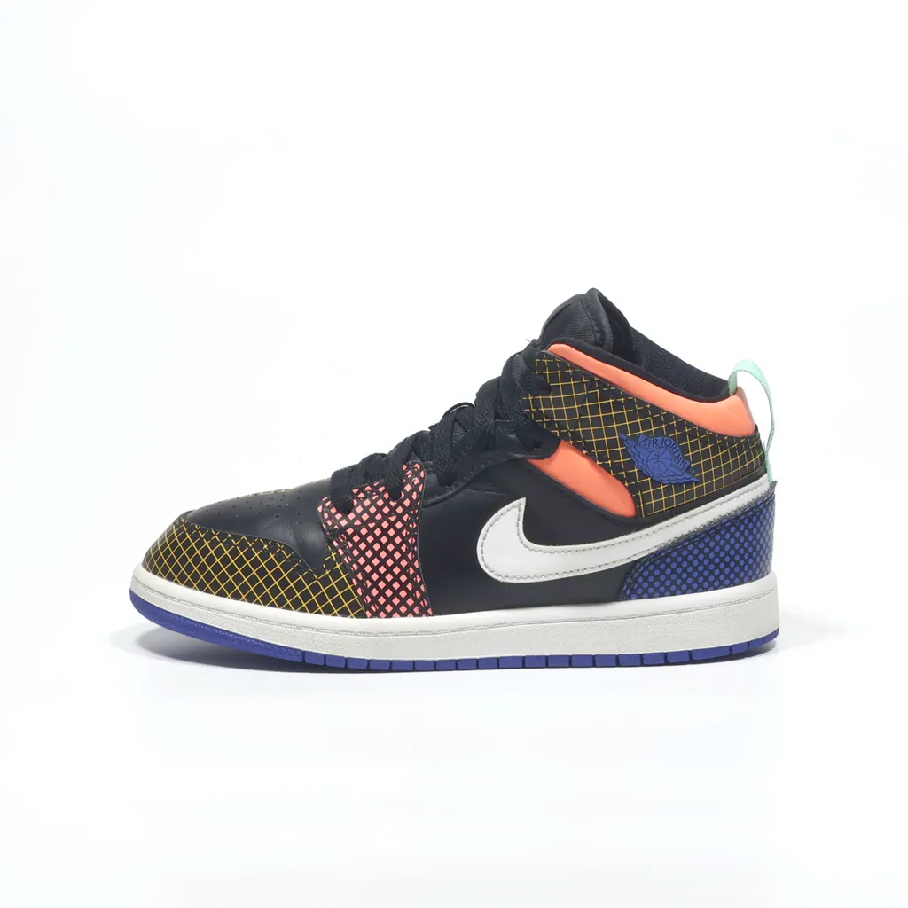 Air Jordan 1 Mid Mmd Sneakers Leather Multicolour Color For Kids