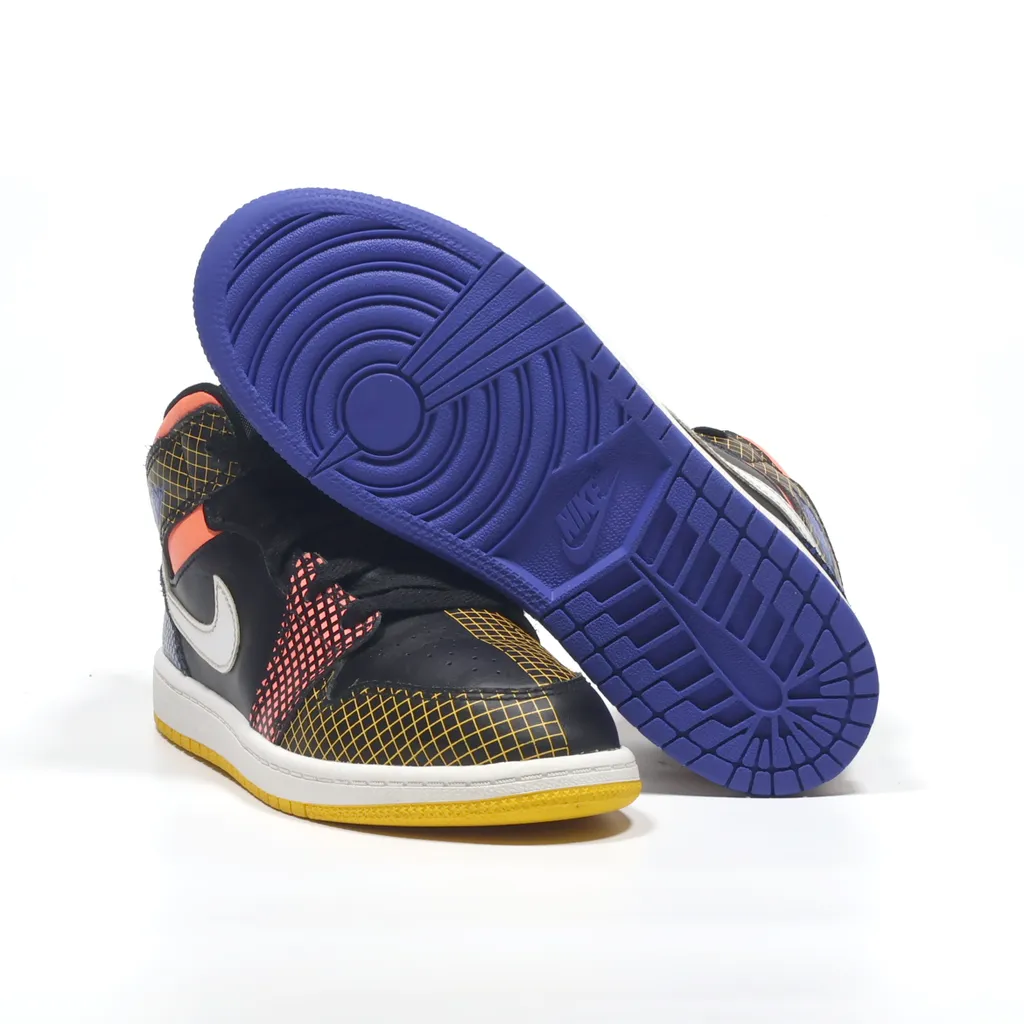 Air Jordan 1 Mid Mmd Sneakers Leather Multicolour Color For Kids
