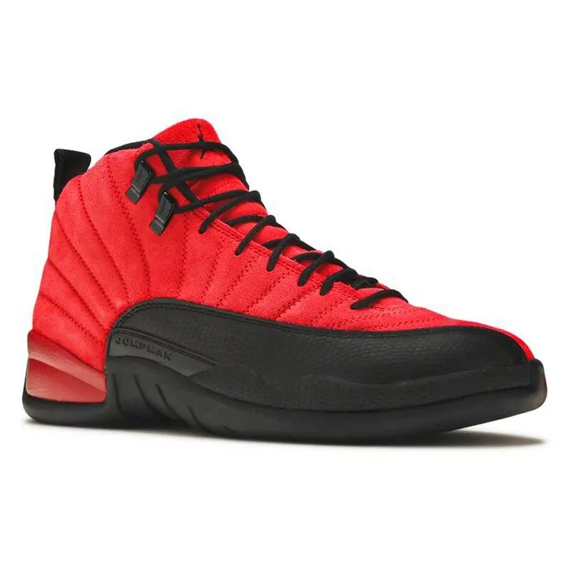 Air Jordan 12 Retro Fashion  Basketball Shoes  UNIVERSITY GOLD REVERSE FLU GAME INDIGO  Outdoor Sports Sneakers Size US 7-13