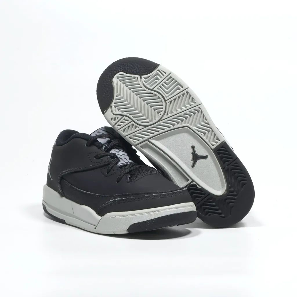 Air Jordan Flight Origin Sneakers Leather Black Color For Kids