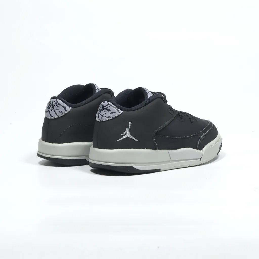 Air Jordan Flight Origin Sneakers Leather Black Color For Kids