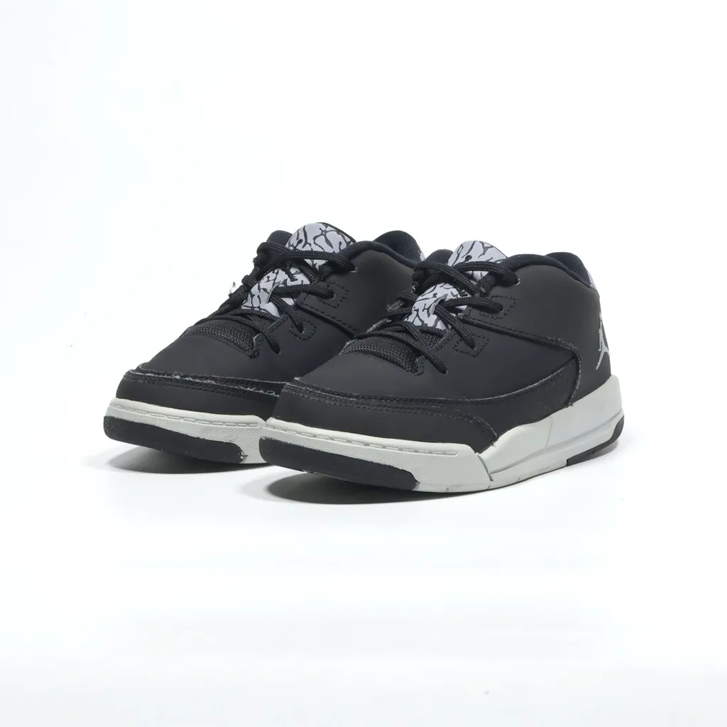 Air Jordan Flight Origin Sneakers Leather Black Color For Kids