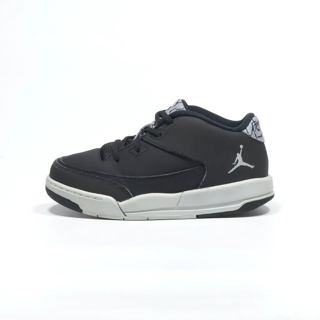 Air Jordan Flight Origin Sneakers Leather Black Color For Kids