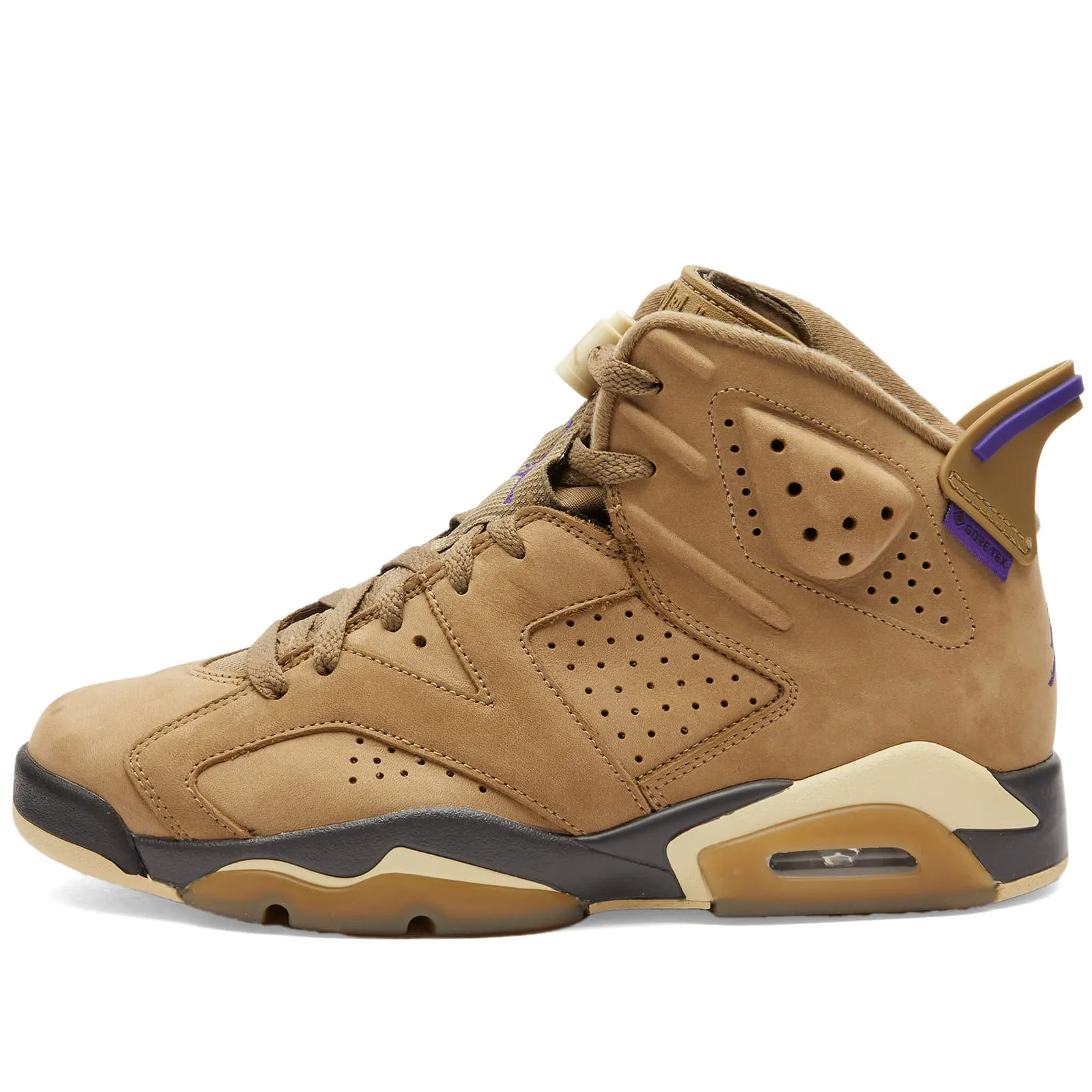 Air Jordan W 6 Retro Gtx Brown Kelp & Team Gold