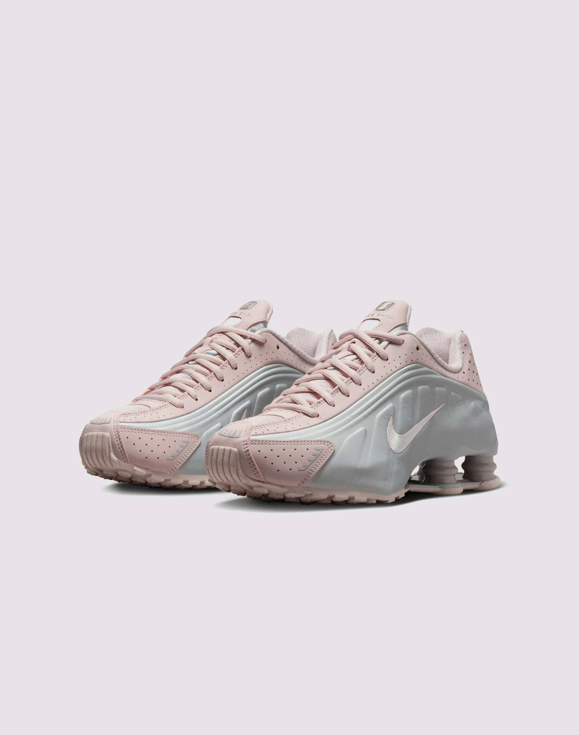 Personalized Interval training support Nike Shox R4 "Barely Rose/Mtlc Platinum"