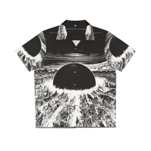 Akira Neo Tokyo Explosion Hawaiian Shirt - Anime Inspired Sci-Fi Fashion