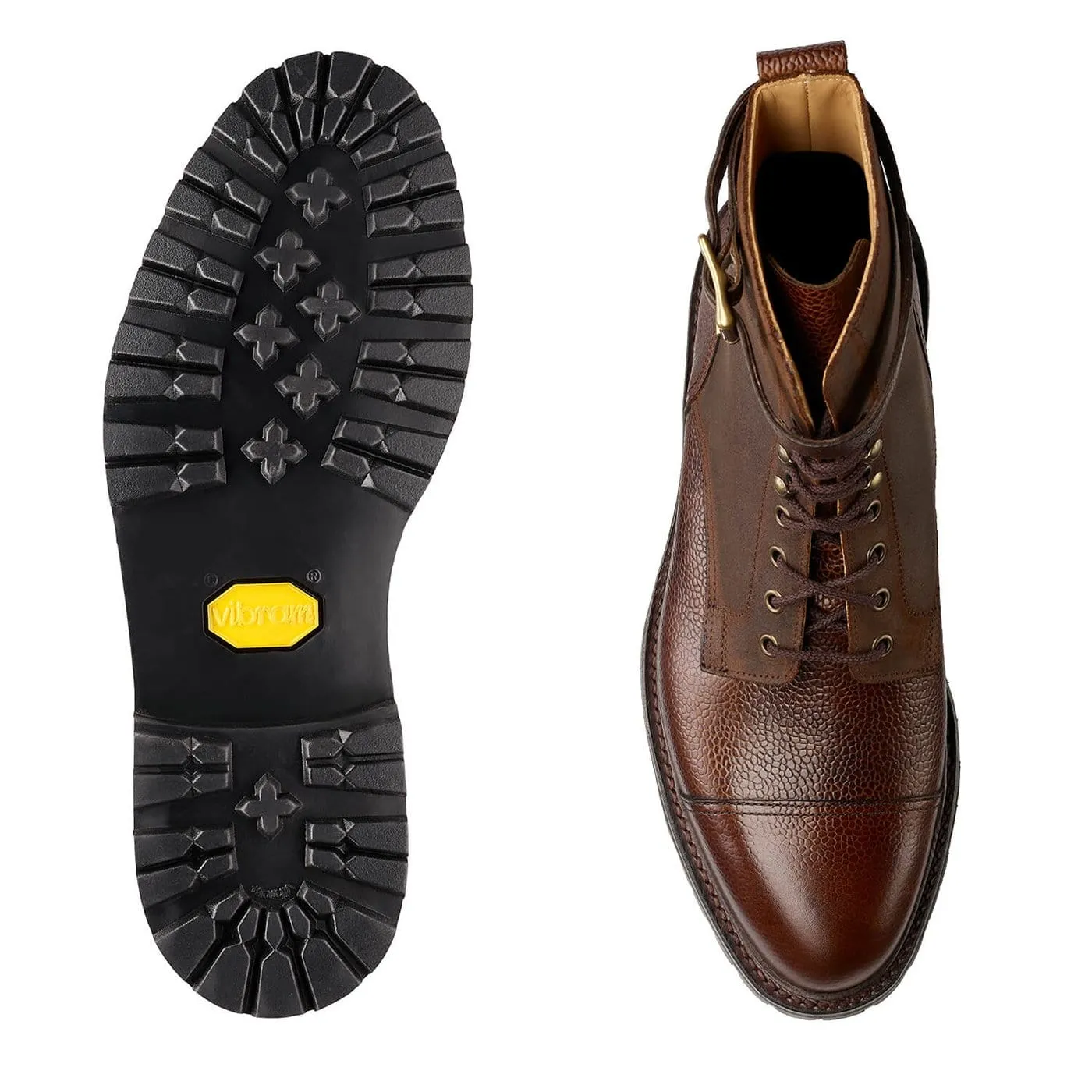 Aldershot Dark Brown Scotch Grain & Dark Brown Rough-Out Suede sports Shopping Lover