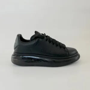 Alexander McQueen Oversized leather black sneakers, 38.5
