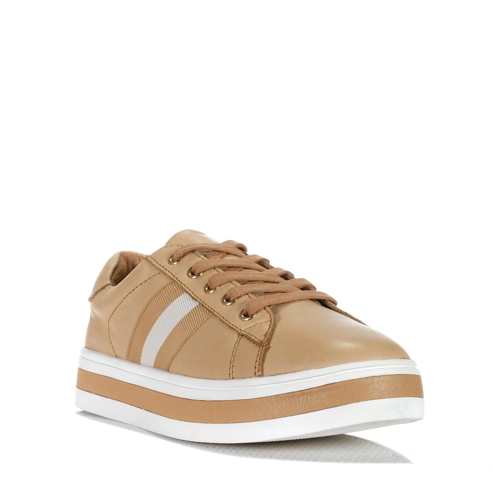 Alfie & Evie Pepe Camel/Camel Multi Stripe