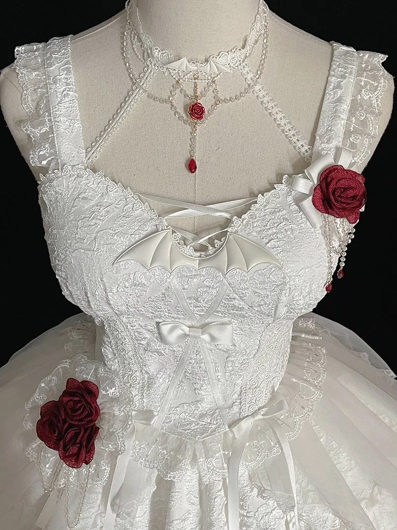 Alice Girl~Blood Rose~Gothic Lolita Choker Lace Necklace Multicolors