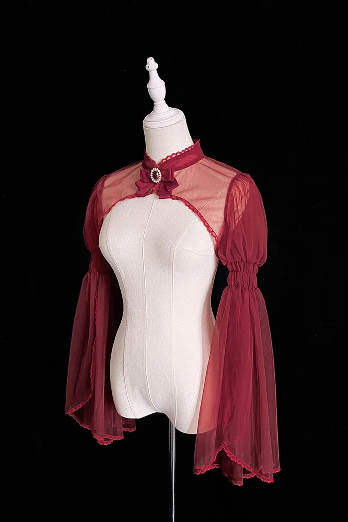 Alice Girl~Gothic Lolita Bolero~Blood Rose Long Sleeve Bolero