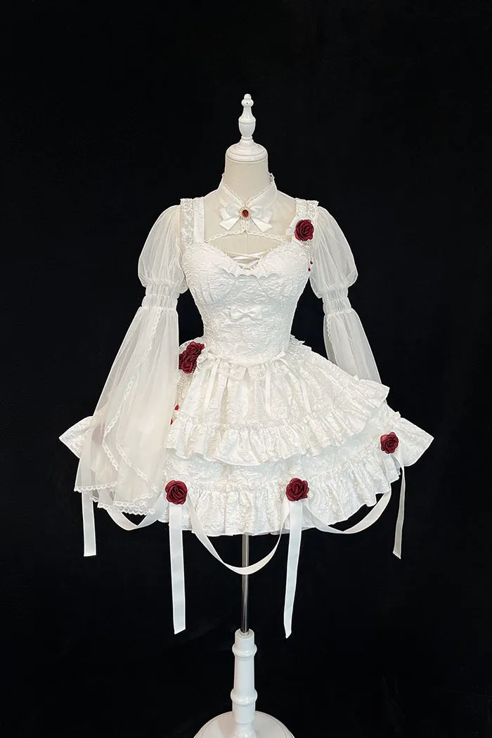 Alice Girl~Gothic Lolita Bolero~Blood Rose Long Sleeve Bolero