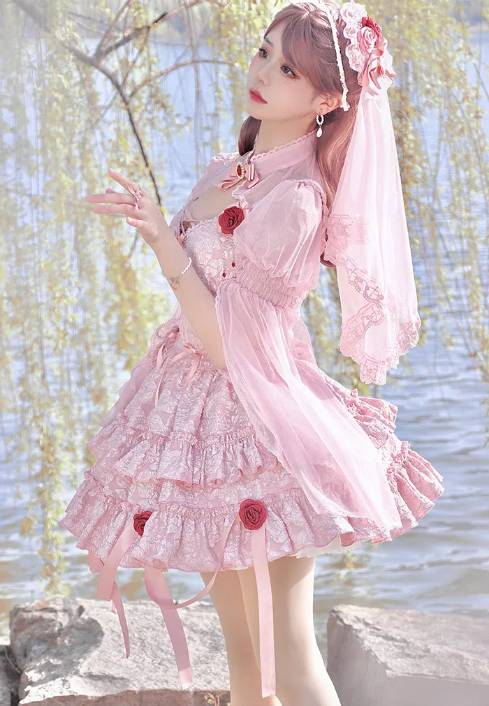 Alice Girl~Gothic Lolita Bolero~Blood Rose Long Sleeve Bolero