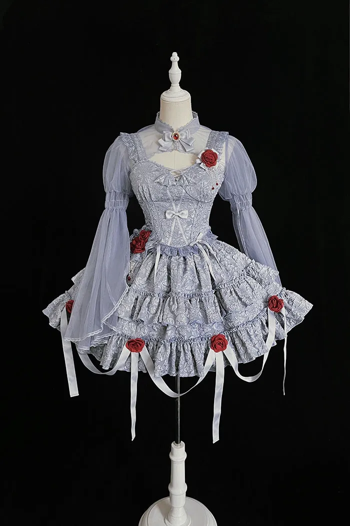 Alice Girl~Gothic Lolita Bolero~Blood Rose Long Sleeve Bolero