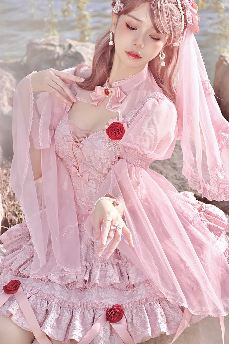 Alice Girl~Gothic Lolita Bolero~Blood Rose Long Sleeve Bolero