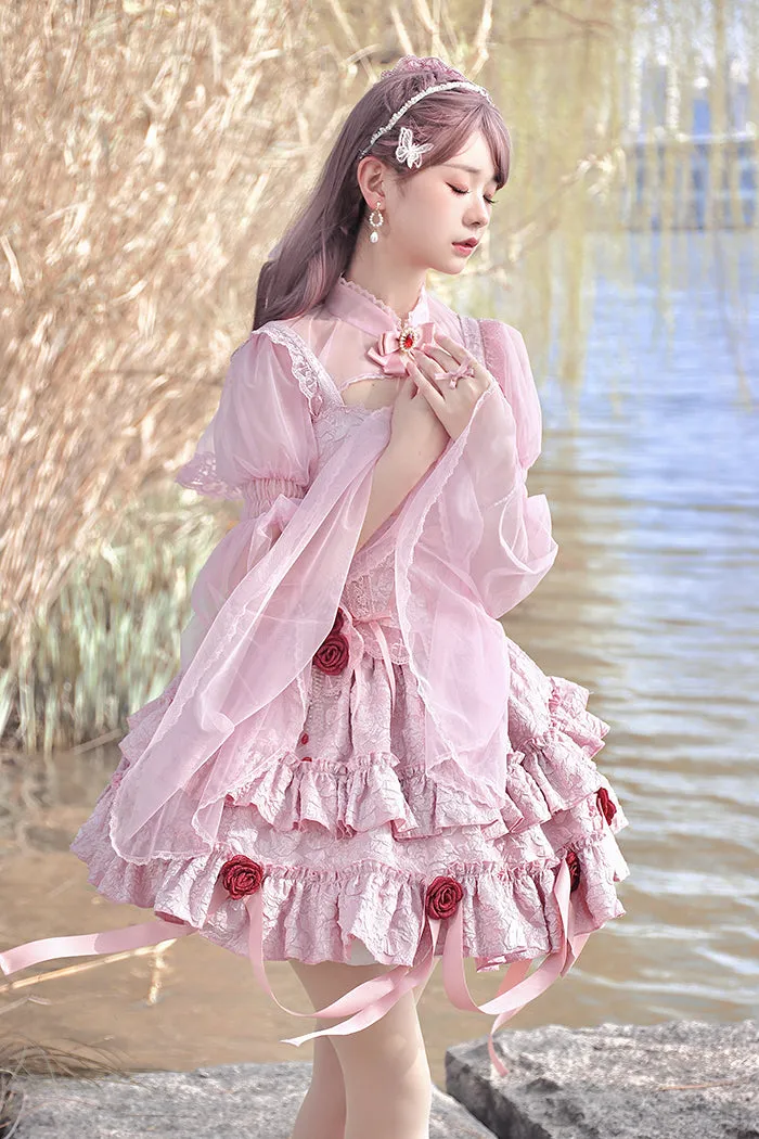 Alice Girl~Gothic Lolita Bolero~Blood Rose Long Sleeve Bolero