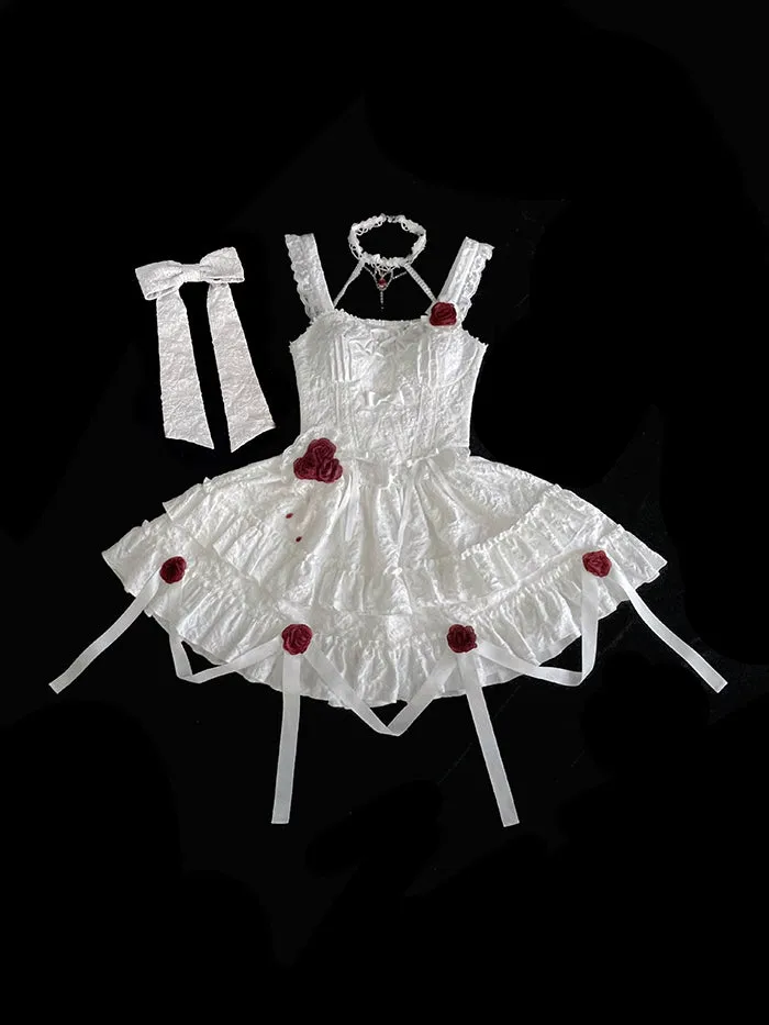 Alice Girl~Gothic Lolita SK Set~Blood Rose Skirt and Corset