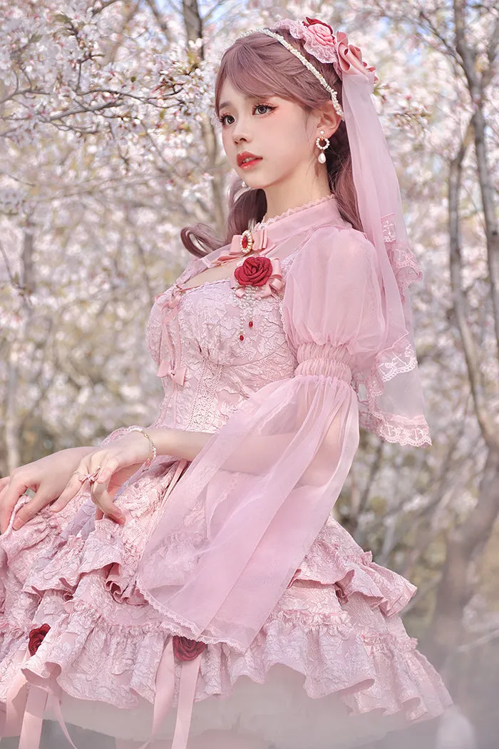 Alice Girl~Gothic Lolita SK Set~Blood Rose Skirt and Corset