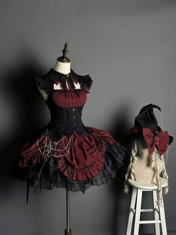 Alice Girl~Lolita Potion~Gothic Lolita JSK Halloween Sleeveless Lolita Dress
