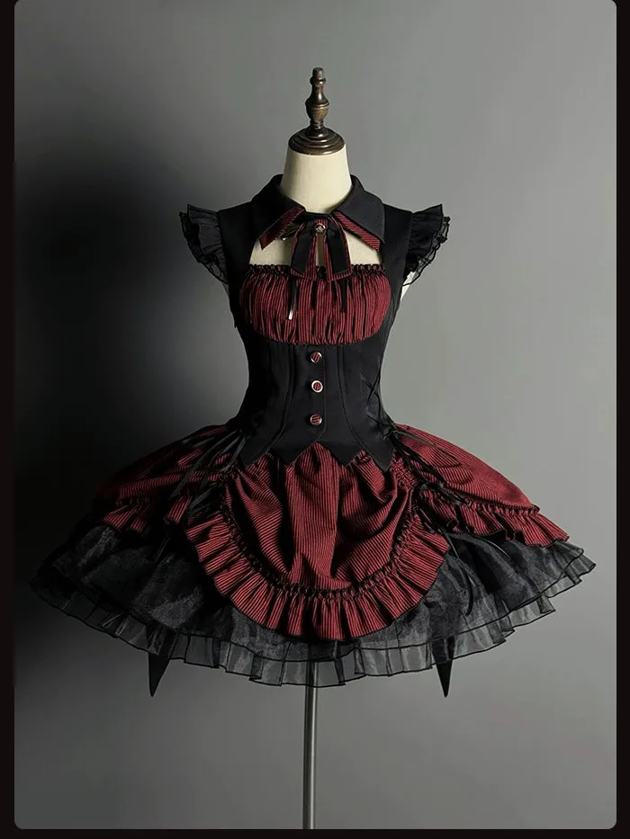 Alice Girl~Lolita Potion~Gothic Lolita JSK Halloween Sleeveless Lolita Dress