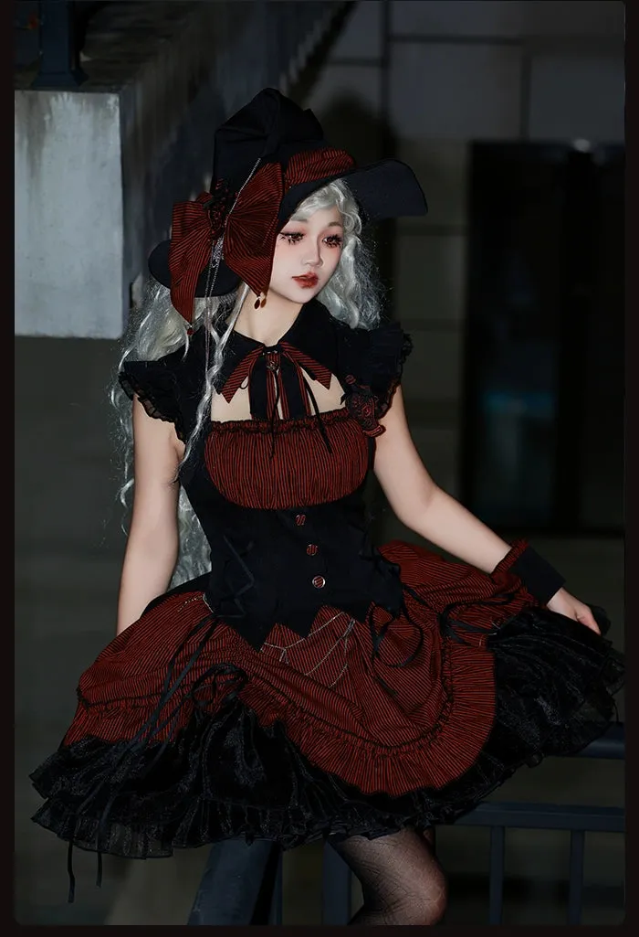 Alice Girl~Lolita Potion~Gothic Lolita JSK Halloween Sleeveless Lolita Dress