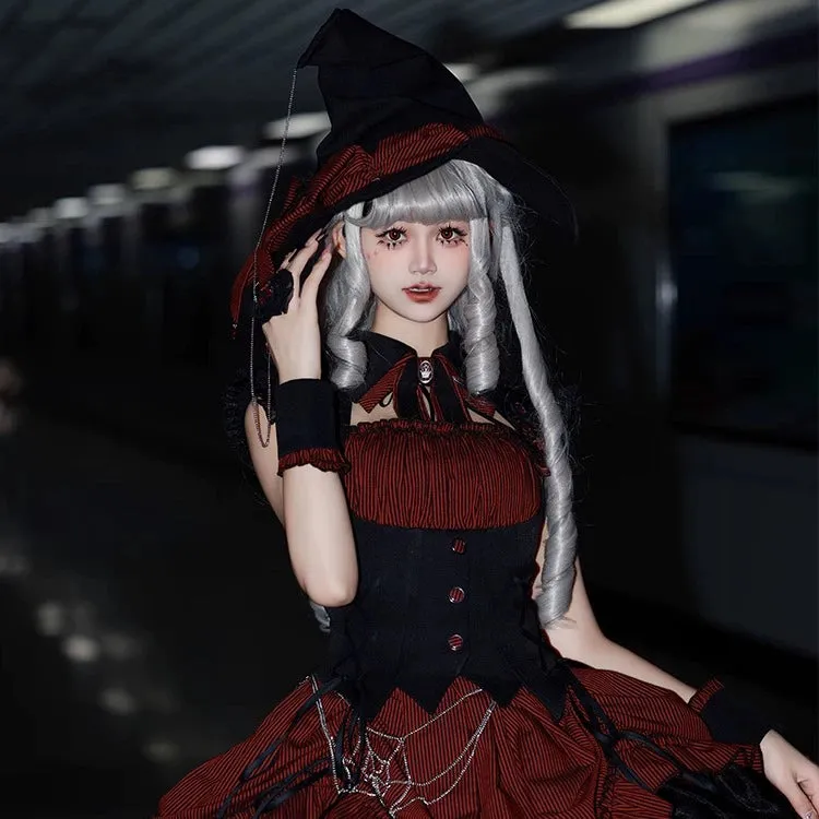 Alice Girl~Lolita Potion~Gothic Lolita JSK Halloween Sleeveless Lolita Dress