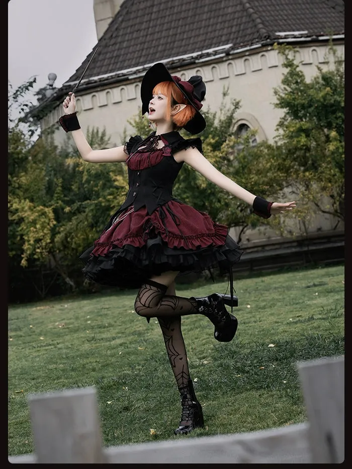 Alice Girl~Lolita Potion~Gothic Lolita JSK Halloween Sleeveless Lolita Dress
