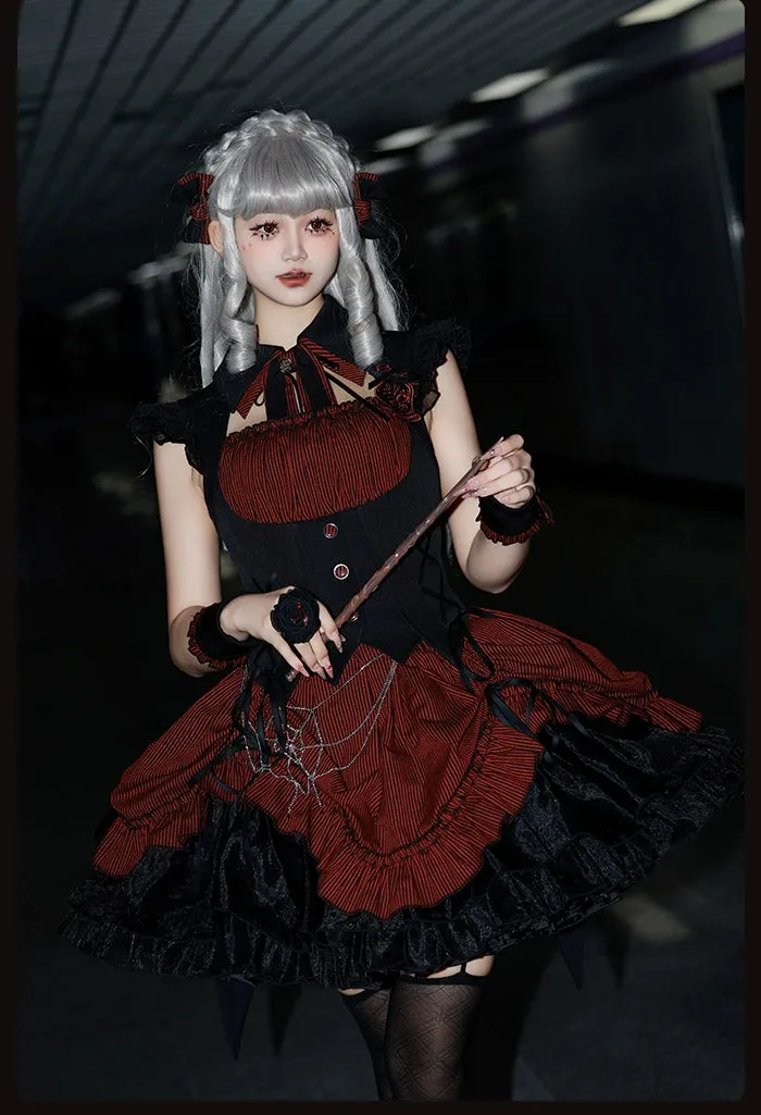 Alice Girl~Lolita Potion~Gothic Lolita JSK Halloween Sleeveless Lolita Dress