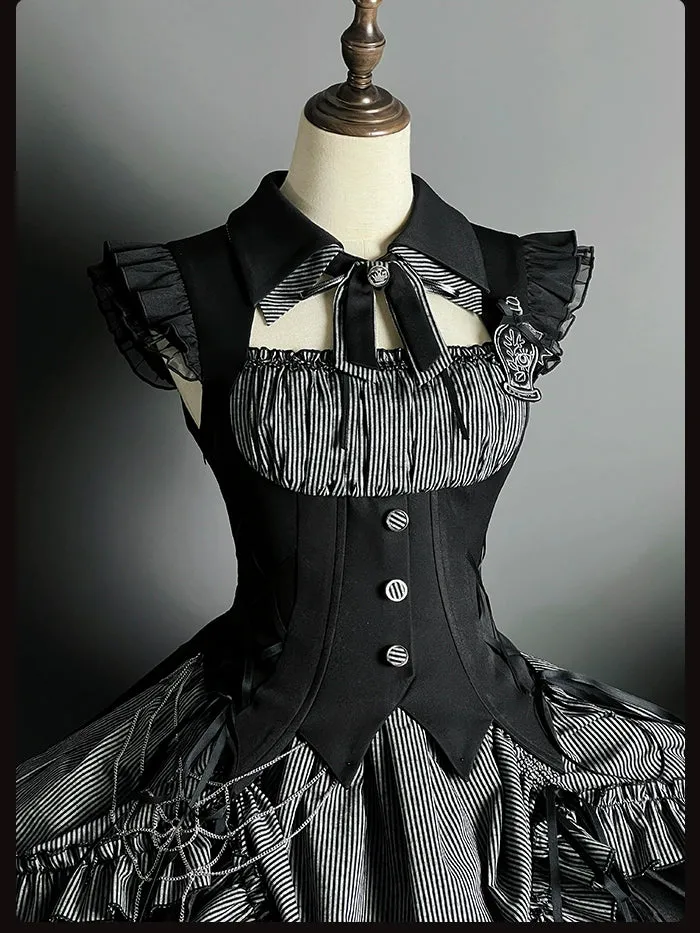 Alice Girl~Lolita Potion~Gothic Lolita JSK Halloween Sleeveless Lolita Dress