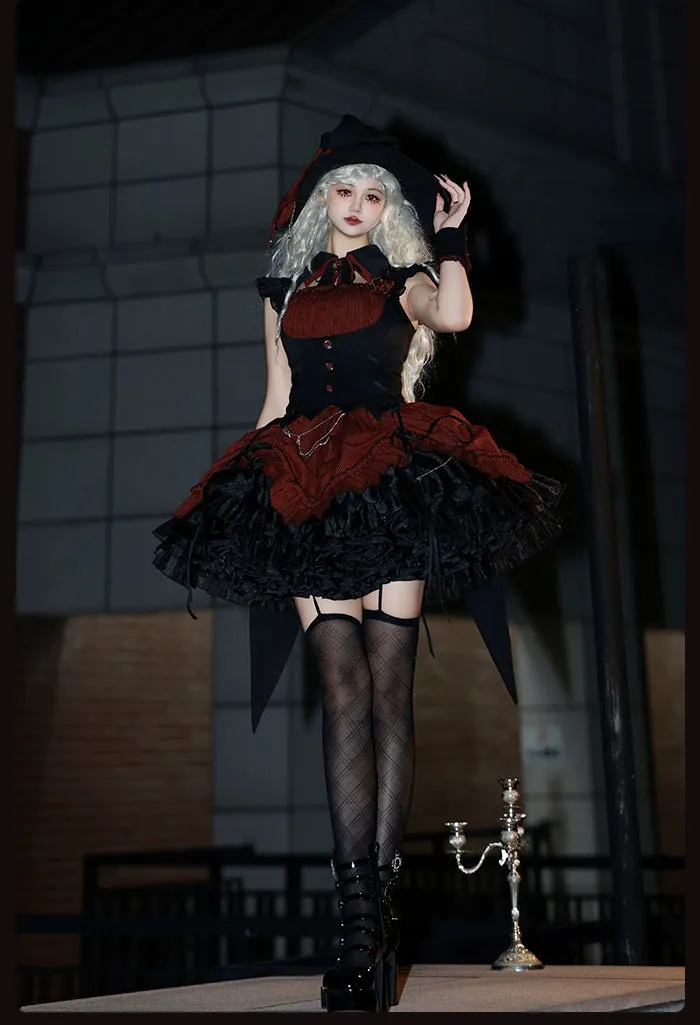 Alice Girl~Lolita Potion~Gothic Lolita JSK Halloween Sleeveless Lolita Dress