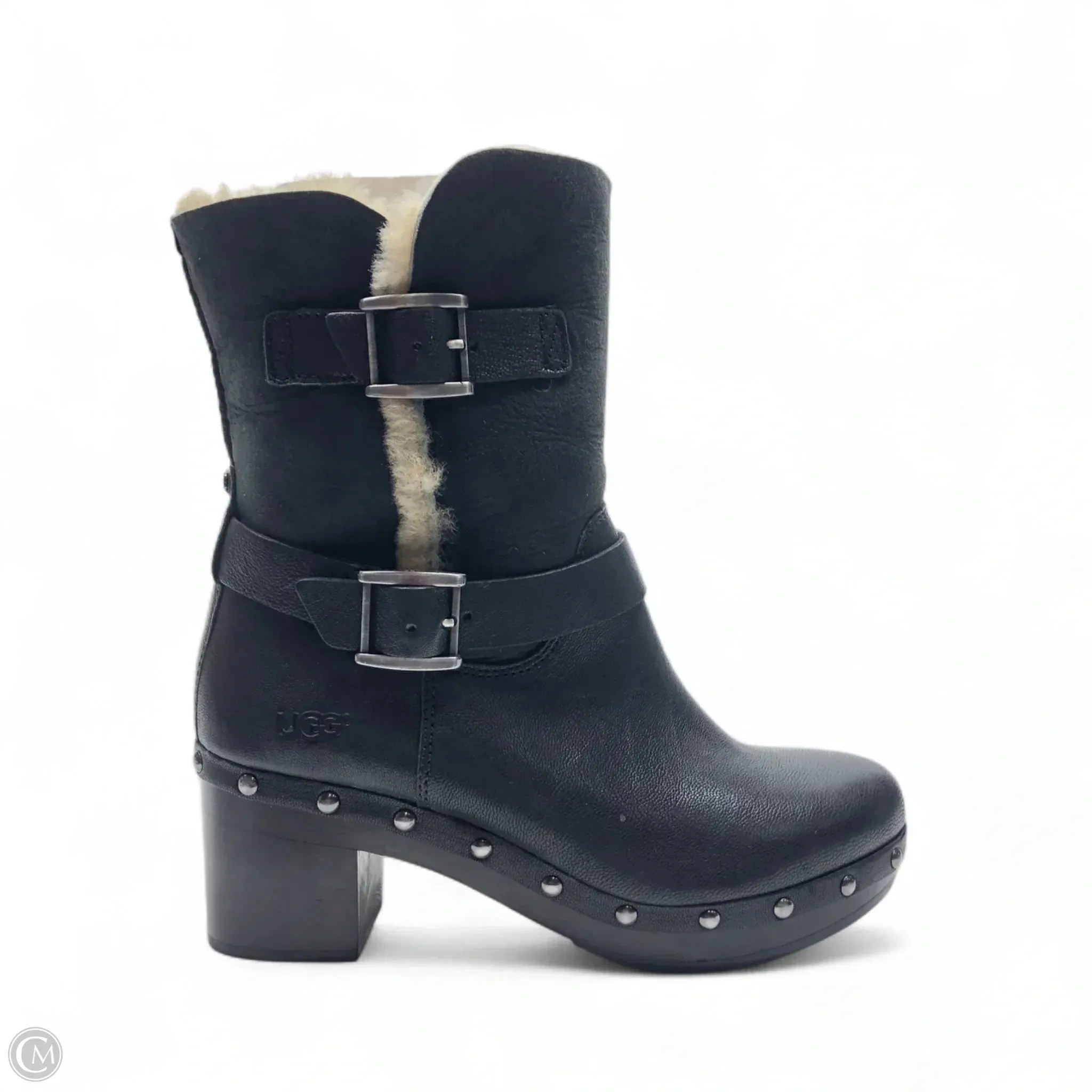 Casual Month Strong Boots Designer By Ugg In Black, Size: 7