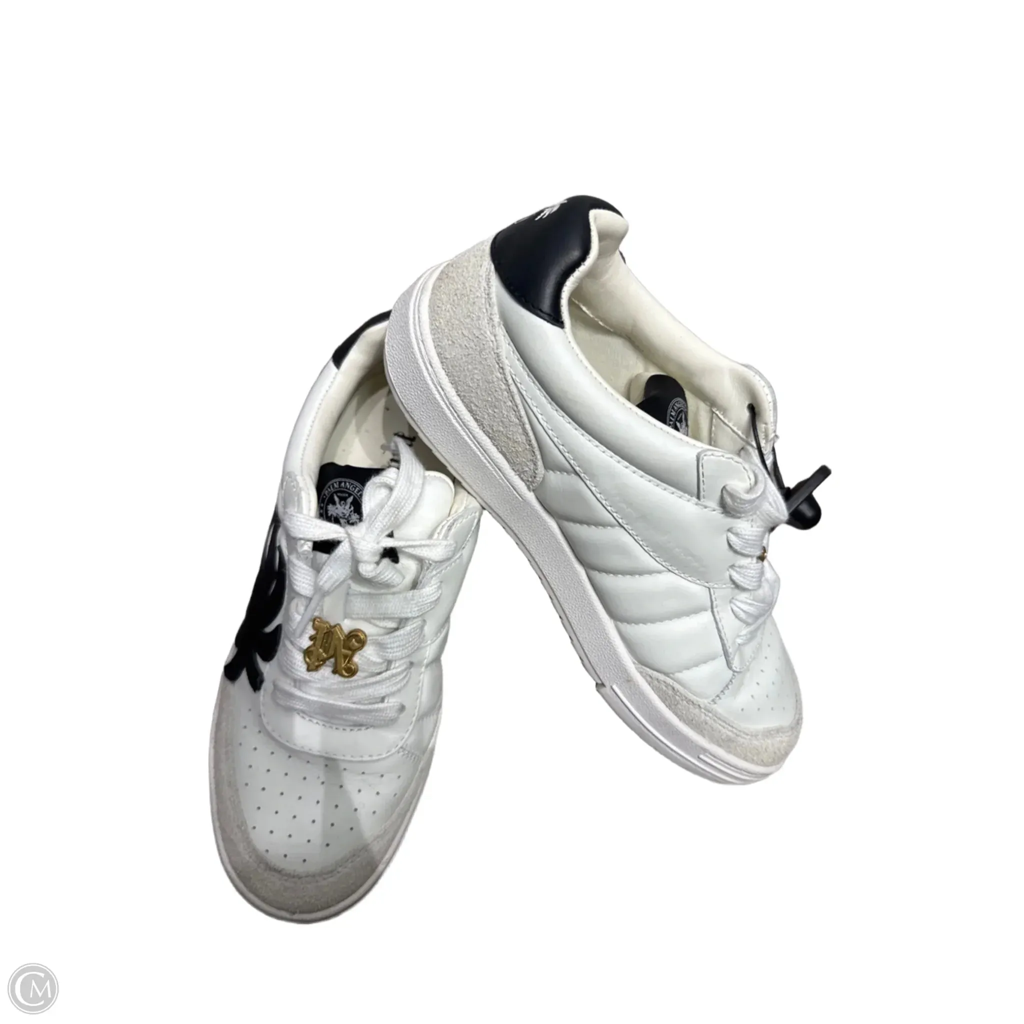 Shoes Luxury Designer By PRETTY ANGELS In Black & White, Size: 9 Classic Silhouette Design