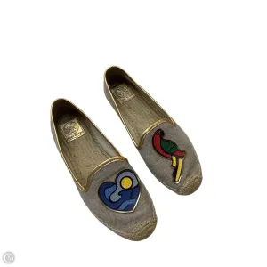 Shoes Designer By Tory Burch In Gold & Tan, Size: 8 All Terrain Stylish Commuters plantar fasciitis support