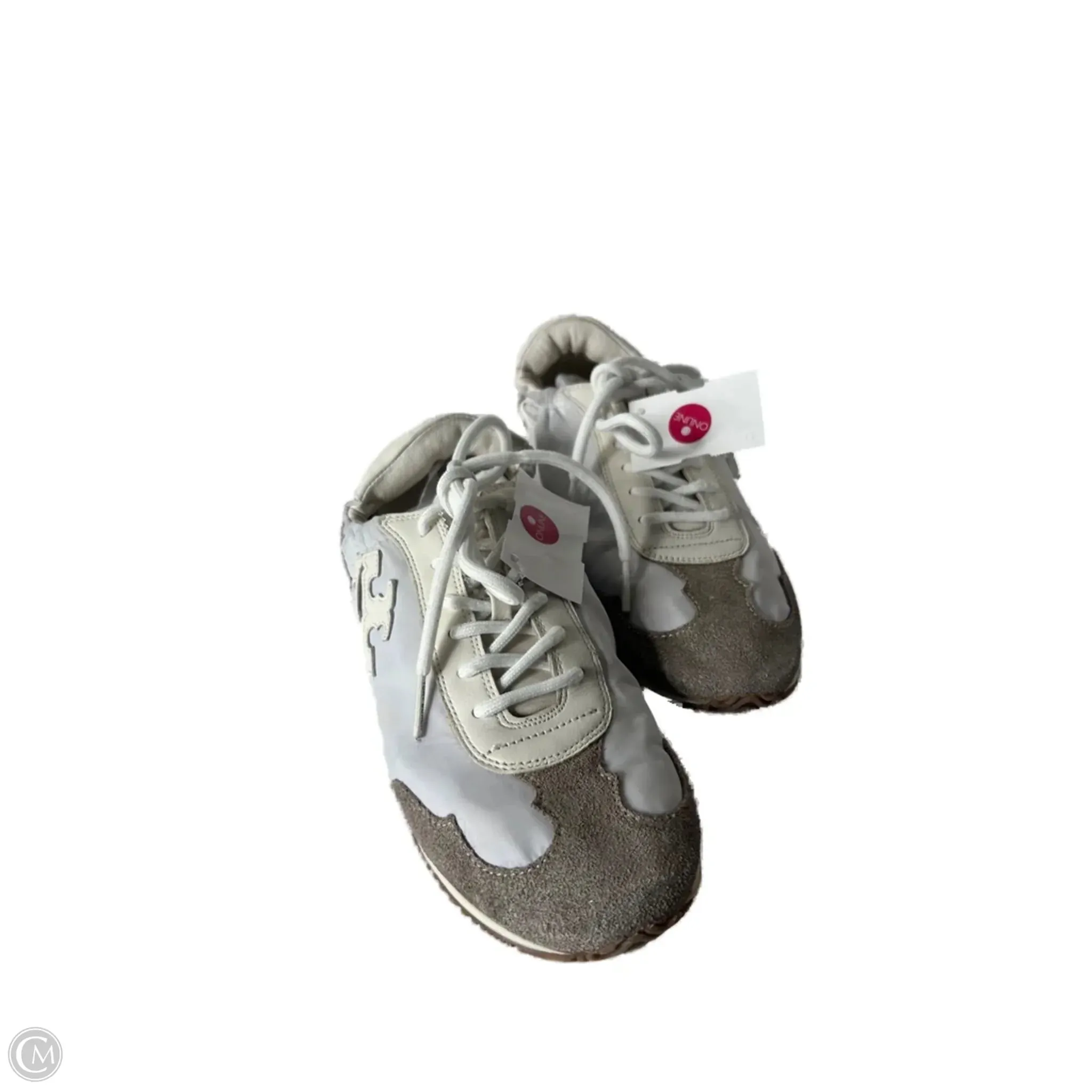 Enhanced grip Shoes Designer By Tory Burch In Ivory, Size: 8