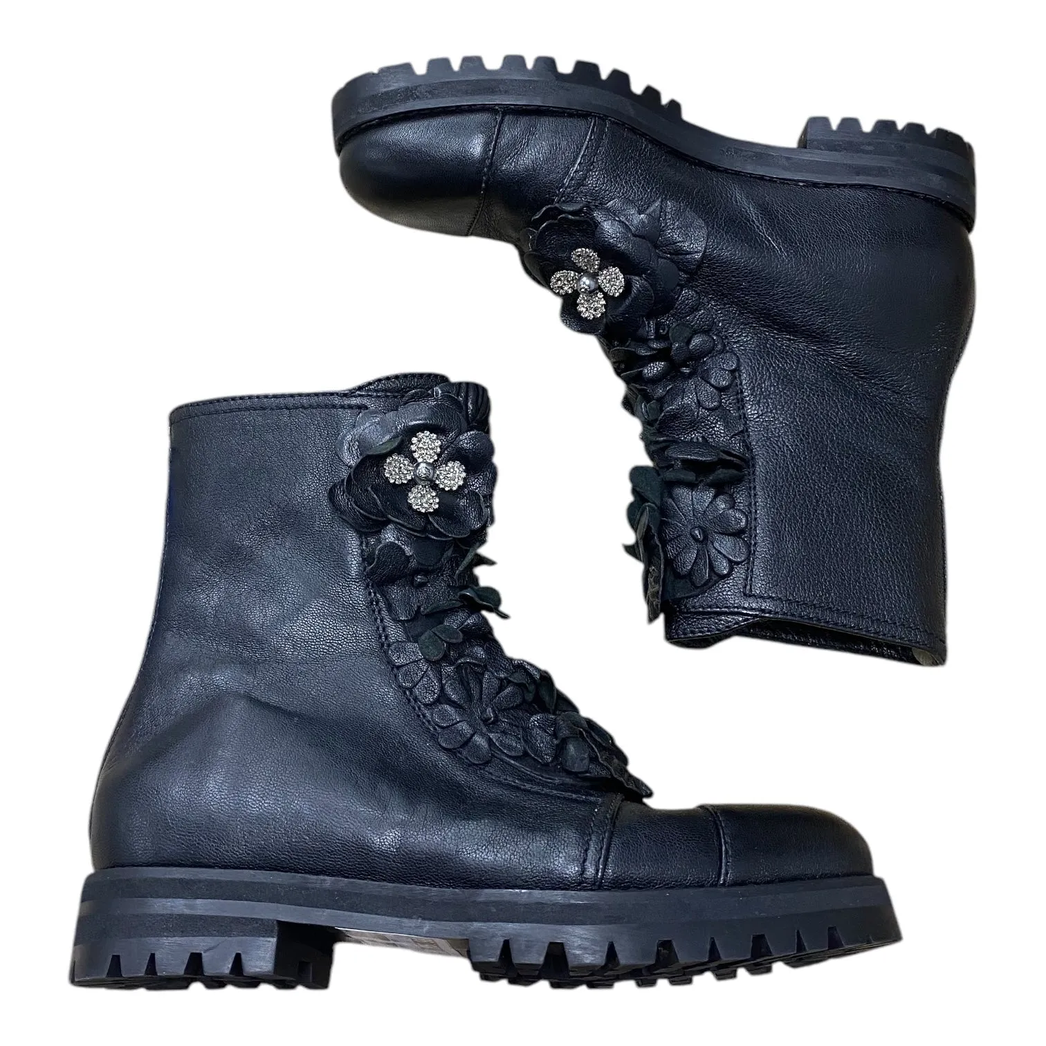 Beauty Walk Travel Must Boots Luxury Designer By Jimmy Choo In Black, Size: 5.5