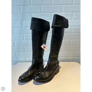 Padded Interior Hiking Trails Boots Knee Flats By Steve Madden In Black, Size: 6.5