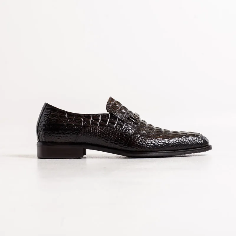 Alligator Loafer - Chocolate
