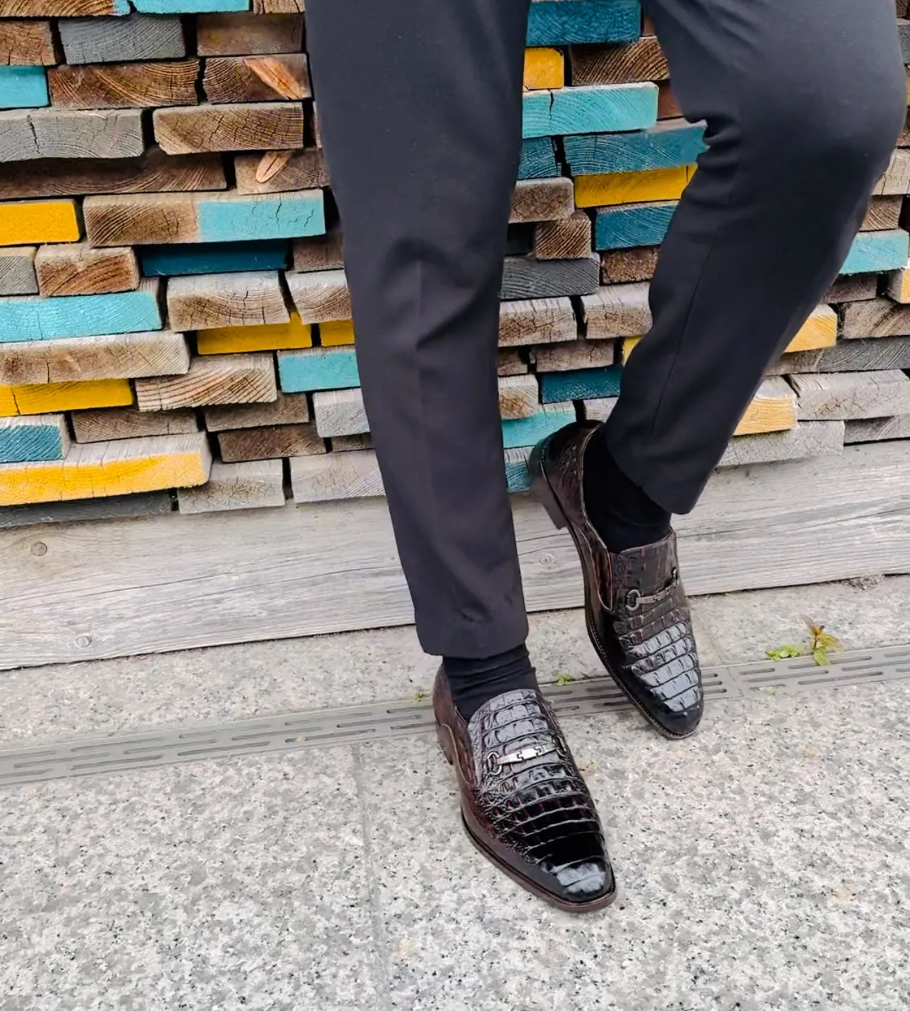 Alligator Loafer - Chocolate